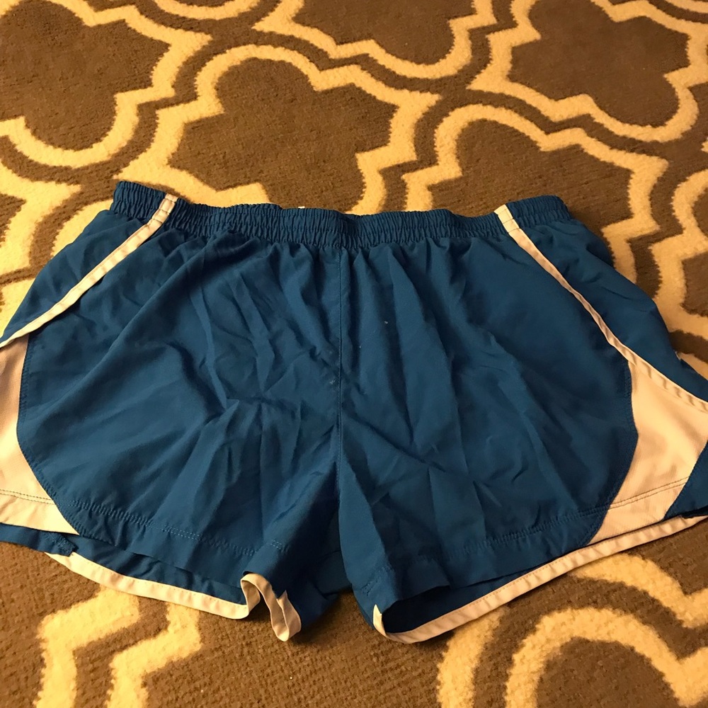 Blue nike athletic shorts